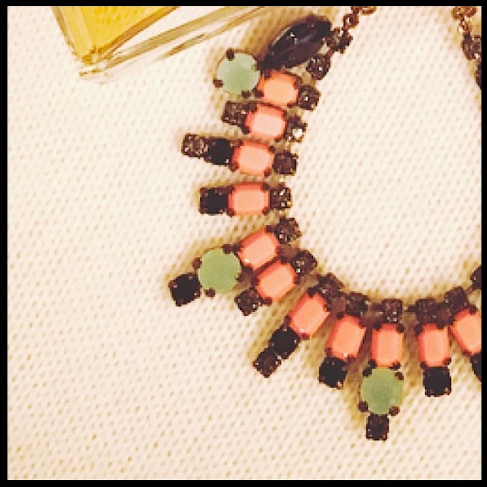 J. Crew Crystal and Enamel Vintage Necklace - Picture 7 of 7